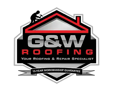Modern G&W Roofing Logo – 15-Year Workmanship Guarantee